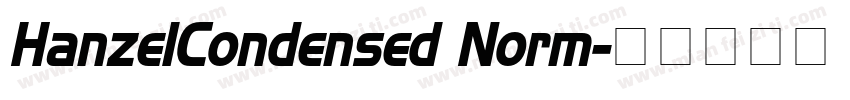 HanzelCondensed Norm字体转换